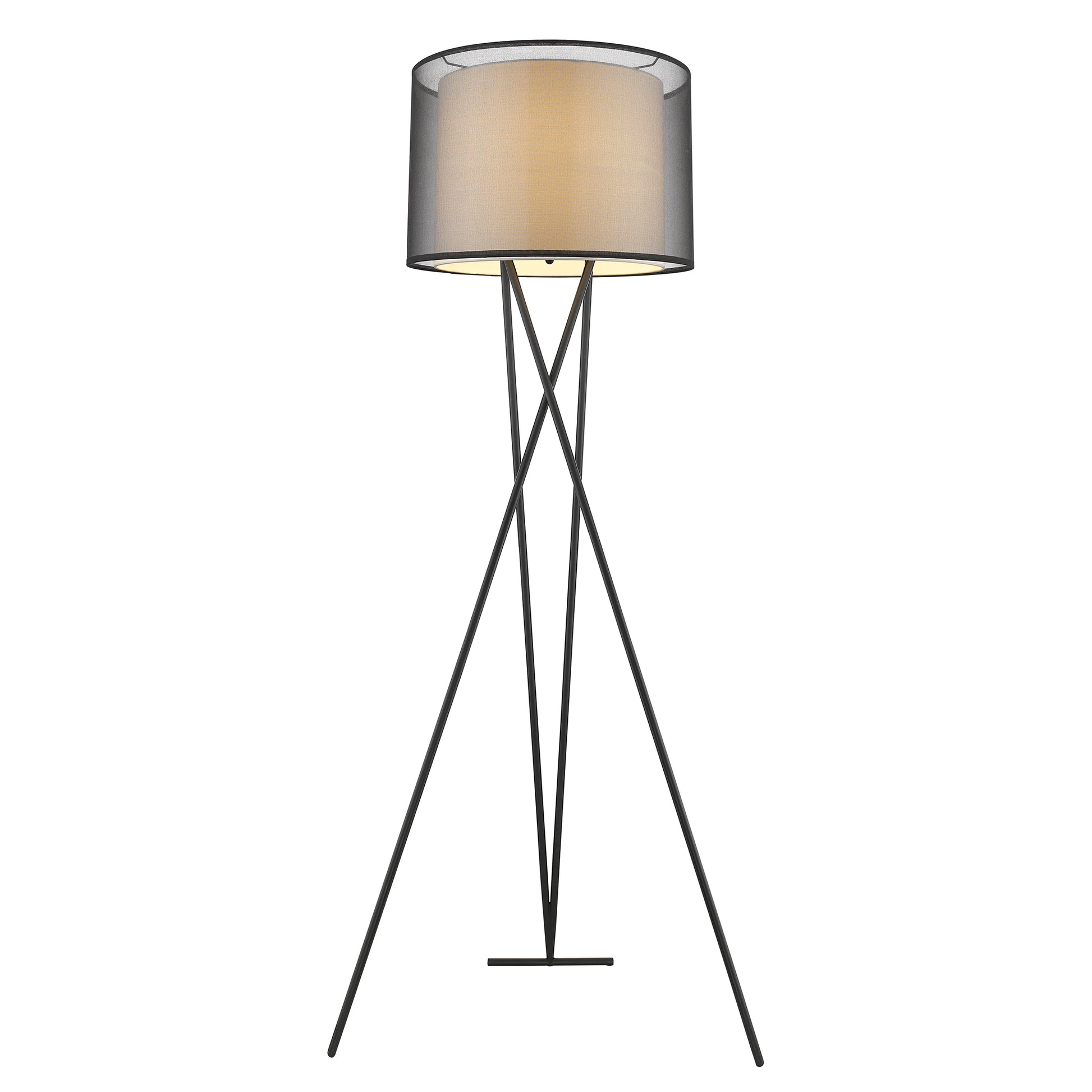 Triton 1-Light Floor Lamp Matte Black