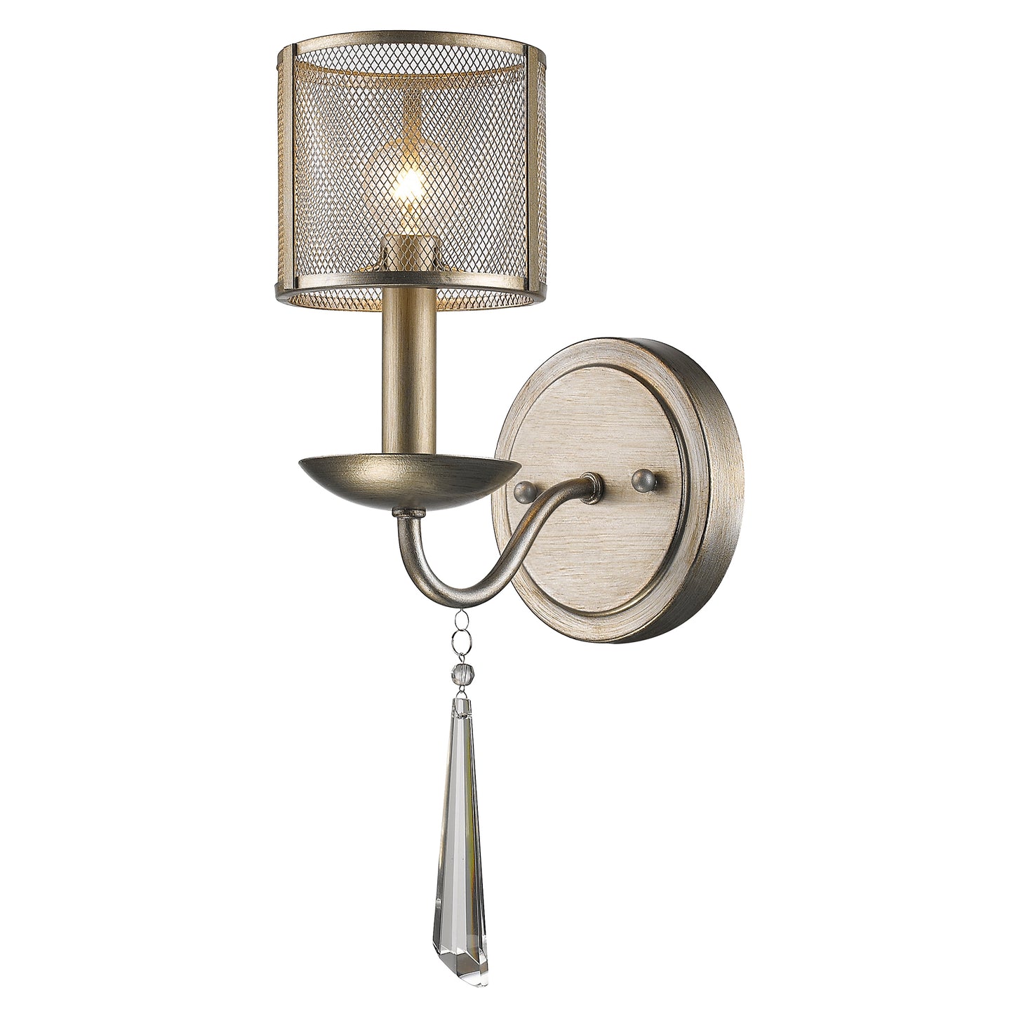 Rita 1-Light Sconce Washed Gold